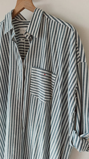 Duster dress, <i>Blue Stripe</i>