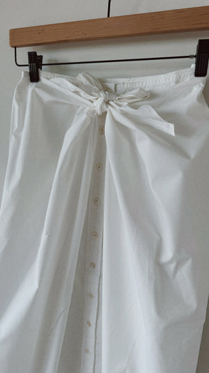Kyoto skirt, <i>white poplin</i>