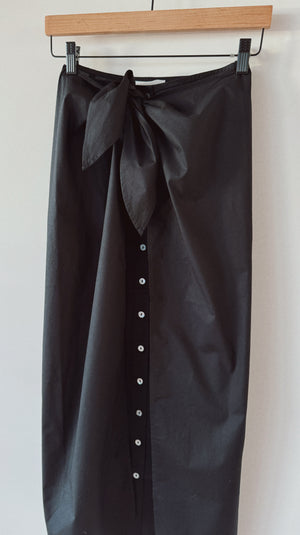 Kyoto skirt, <i>black poplin</i>