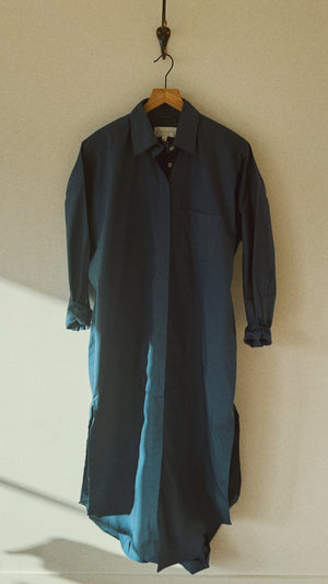 Duster dress, <i>Indigo Poplin</i>