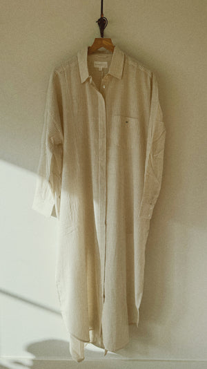 Duster dress, <i>Taupe Stripe</i>